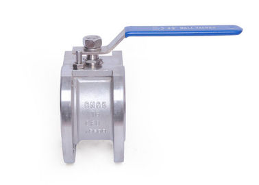 SS316 DN80 Wafer Ends Wafer Ball Valve CF8M 1PC PN16 With Lever Light Weight